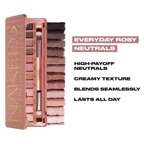 Full size Urban Decay Naked3 Eyeshadow Palette - Rose Gold - Picture 4 of 5